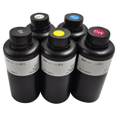 China 500ml BK/CY/MG/YL/WH Color UV Printer Ink Compatible with Xaar 1201 zu verkaufen