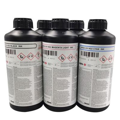 中国 AGFA uv ink  HD2 hard UV ink suitable for Konica Ricoh printhead 販売のため