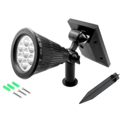 China Outdoor Solar Led Garden Ground Light 7 Led Street Road Security High Bright Colorful Solar Powered Light for sale