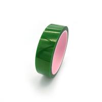 China Polyester Silicone ESD Masking Tape Anti Aging 2.4mil Green Color for sale