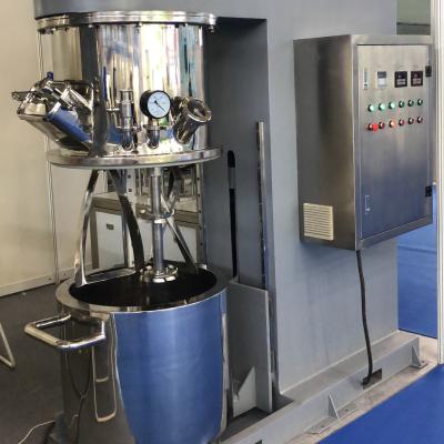 China Liquid With Suspended Solids Vacuum Raw Material Heating Adhesive Chemical High Viscosity Planetary Mixer for sale