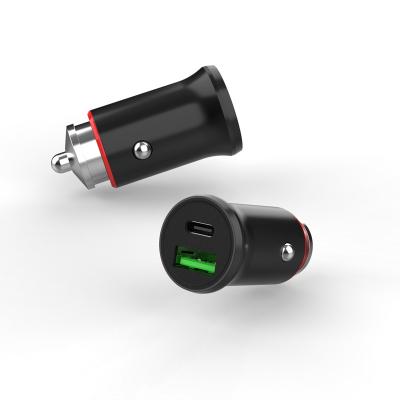 China Factory Wholesale High Speed ​​USB Charger OEM Car Charger QC3.0 USB Fast Charging Type C 65W Palladium Charger For Car for sale