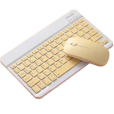 China New Arrival Candy Color Waterproof Wireless Keyboard Mouse Combos Design Portable Replacement For iPad Mobile iPhone for sale