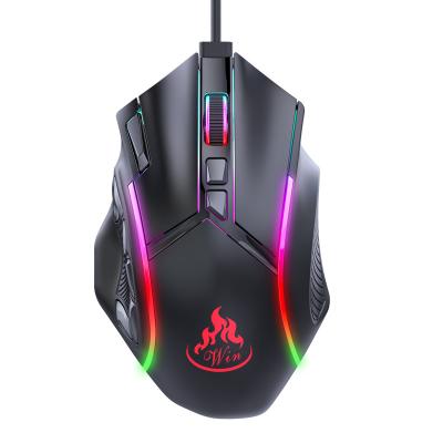 China Gaming Manufacture Factory OEM/ODM 12800DPI Programmable Macro RGB Lighting Raton Best Gaming Mouse 12D Custom Logo for sale