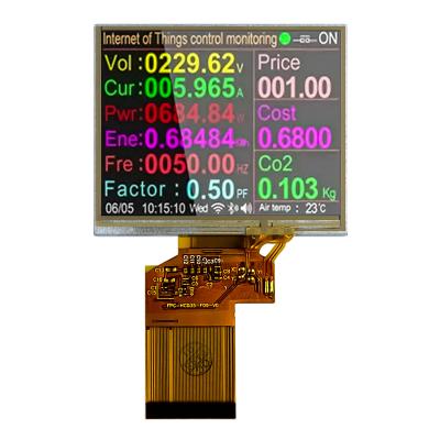 China 400nits  3.5'' TFT LCD Display TN TFT Display High Precision Fast Response for sale