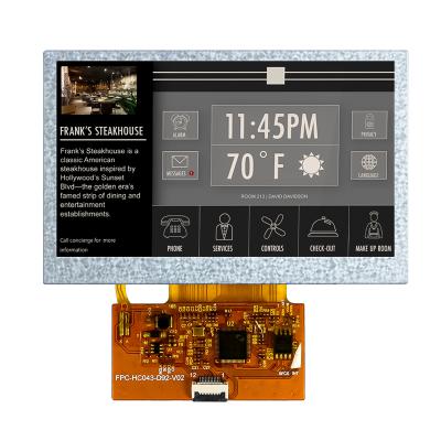 China 800*480 Resolution 4.3 Inch TFT LCD Display With 12pin SPI Interface for sale