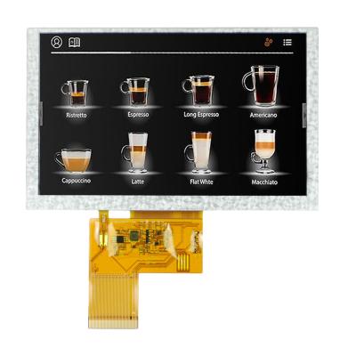 China 800*480 5 Inch TFT LCD Module 250nits Brightness Transmissive Lcd Display for sale