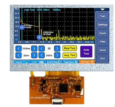 China 300cd/M2 5 Inch LCD Touch Screen TFT LCD Panels With 12pin SPI Interface for sale