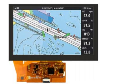 China 5 Inch LCD Touch Screen TFT LCD Panels With 12Pin SPI Interface And Wide Temperature for sale