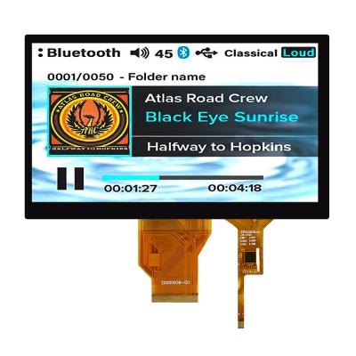 China 50pin RGB-interface TFT 7 inch display IPS TFT touchscreen met 800*480 resolutie Te koop