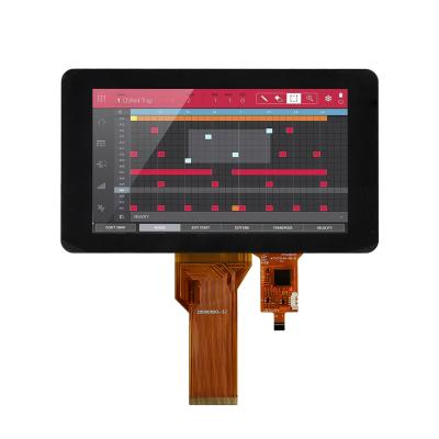 China 7 Inch Display TFT LCD with 40Pin LVDS Interface and Wide Temperature Range for sale