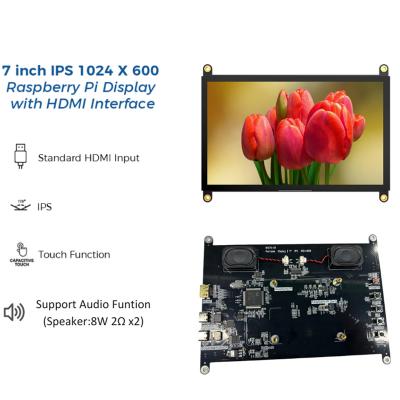 Cina 7 pollici schermo HDMI 250nits Luminosità Capacitivo 7' HDMI touchscreen in vendita