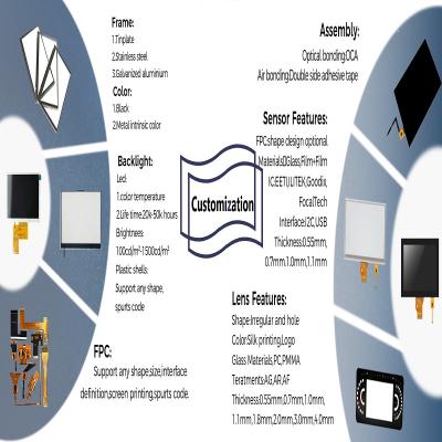 China High Performance Custom TFT Display LCD Touch Screen Customize Your Display Solution for sale