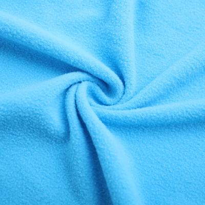 China Anti-Static Wholesale Knitted Customized  Color Two Side Brushed 100 Polyester 155gsm Micro Polar Fleece Fabric for Toy Garment for sale