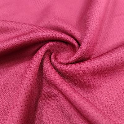 China Anti Pill Summer Dry Fit 140 GSM 100% polyester Breathable Wicking  Knitted Bird Eye Mesh Fabric for Sportswear for sale