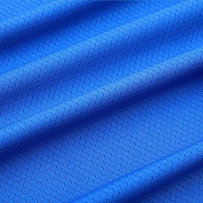 China Anti-Static Spring Summer Lightweight Breathable Quick dry Hexagonal Jacquard Sportswear Mesh Fabric for Soccer Jersey for sale