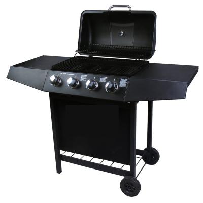 China Factory Price Cheapest Cold Rolled Metal Sheet Easily Assembled And Stainless Steel Porcelain Made Gas Barbecue Grill for sale