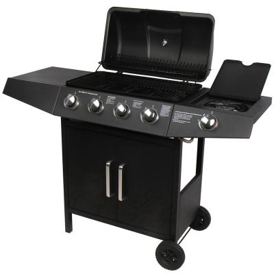 China New Selling Easily Assembled Outdoor Dark Black Top Quality Stainless Steel Gas BBQ Grill for sale