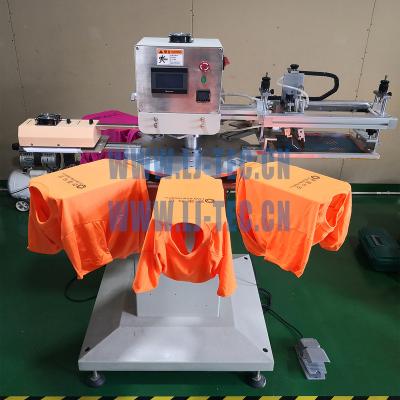 China Affordable Cost Silk Screen Printer for T-Shirts, Screen Printing for T-shirts, Bags with Drying Stations and Turning Worktables for sale