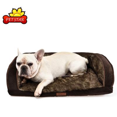 China Custom Plush Pet Bed Pet Mattress Durable Non Detachable Washable Cushion Large Dog Sofa Bed Large Dog Sofa Bed for sale