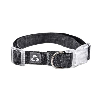 China 50% Sustainable Recycle Gray Fashion Pet Dog Accessories Dog Party Travel Collar for sale