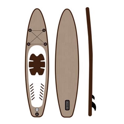 China Factory Wholesale Men's Outdoor Stand Surfing Double Layer Inflatable Paddleboard Wooden Paddle Boards Dropshipping for sale