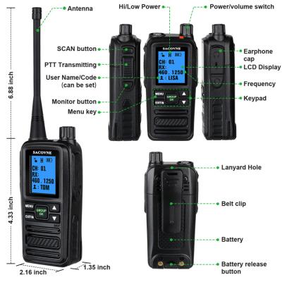 China SC-H83 High Power Mini Portable 2 Way Intercom Wireless Long Range Wireless Handheld Walkie Talkie for sale