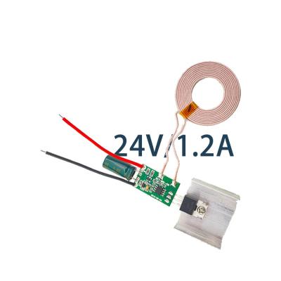 China 24V 24V 24V Power Supply Transmitter Receiver Module Battery Charger Coil Wire Induction Wireless Charging Board for sale