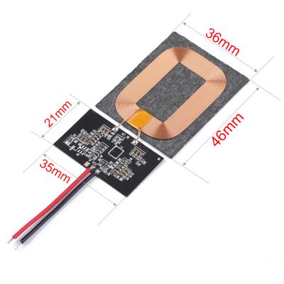 China High Quality Wireless Mobile Phone Charger or QI Battery Receiver 5V1A Custom PCBA Charging Wireless Module With TIBQ51020 IC for sale