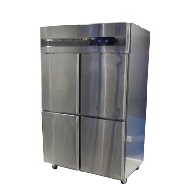 China Double-temperature 4 door fridge and freezer, commercial freezer fridge, hotel kitchen fridge price for sale