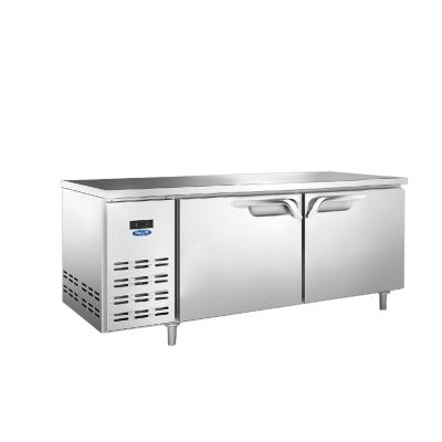 China Single-temperature Stainless Steel Work Table Fridge Freezer Workbench Fridge Freezer for sale