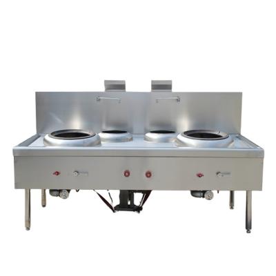 China Eco - Friendly Stainless Steel Customized 2 Burner And 2 Heater Gas Cooking Cooking Range for sale