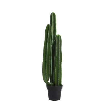 China Factory direct sales artificial green plants air purification ball artificial cactus with plastic pot for sale