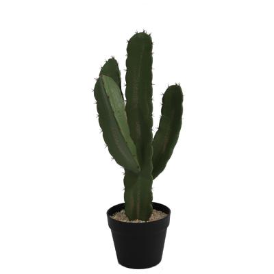 China Artificial Cactus Plant Potted Plant Bonsai For Nordic Style Cactus With Plastic Pot PU for sale