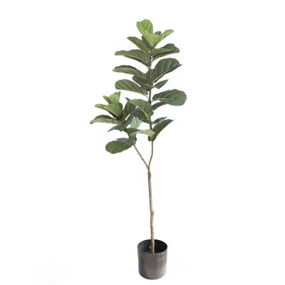 China Artificial Plant Home Decor Fiddle Leaf Fig Ficus Tree With Pot Fiddle Tree for sale