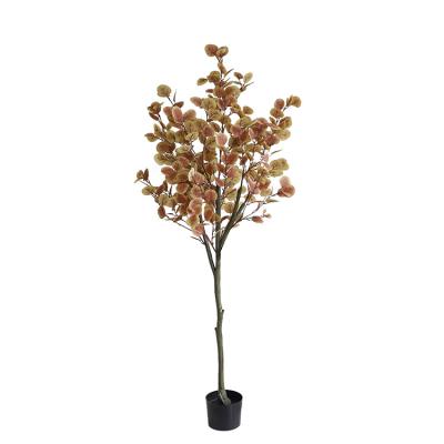 China Environmental Friendly Wholesale Plants Garden Decoration Artificial Eucalyptus Leaf Eucalyptus Plant for sale