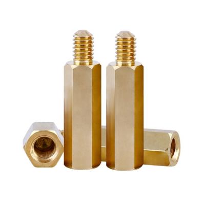 China Brass M2 M2.5 M3 M4 M5 M6 Male To Female Thread Distance Screw Pillar PCB Hex Brass Standoff Spacer for sale