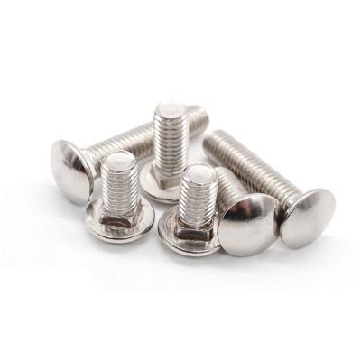 China 304 Stainless Steel Grade 8.8 GB21 304 Stainless Steel Semi Round Head Square Neck Carriage Bolt M4M5M6M8M10M12 for sale