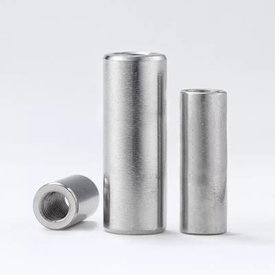 China Heavy Industry Stainless Steel SS304 M3 M4 M5 M6 M8 M10 M12 M14 M16 M20 Round Internal Threaded Coupling Barrel Sleeve Nuts for sale