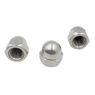 China Heavy Industry Wholesale 304 Stainless Steel M3 M4 M5 M6 M8 M10 M12 M16 M20 Round Head Connector Dome capped Locking Nuts for sale