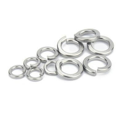 China Split In Stock 304 201 316 Stainless Steel GB93 Resilient Opening Split Lock Spring Washers M2--M36 for sale