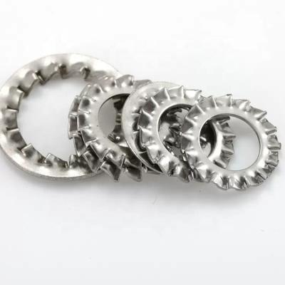 China Internal Tooth Wholesale  Zinc Plated Iron M3 M4 M5 M6 M8 M10 M12-M24 Internal Outer Serrated Teeth Lock Washers for sale