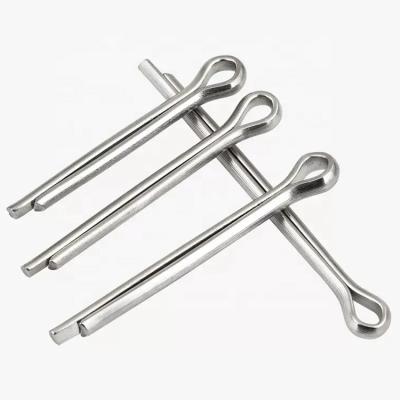 China 304 Stainless Steel Wholesale GB91 Diameter 1.5-10mm 304 Stainless Steel Cotter Supporting Pin Split Cotter Pins for sale