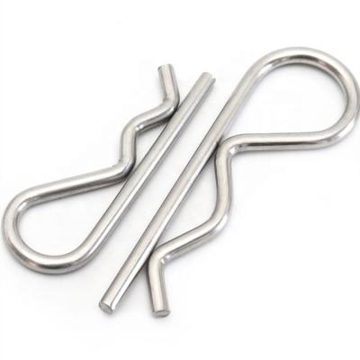 China 304 Stainless Steel Wholesale Diameter 1-8mm Stainless Steel 304 Heavy Duty r Clips Spring Retaining Wire Hair Hitch Cotter Pins for sale