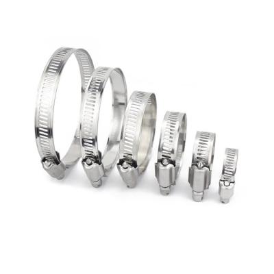 China Healthcare Diameter 6mm-400mm 304 Stainless Steel Screw Adjustable American Type Quick Release Worm Gear Band Hose Clamp for sale