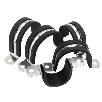 China Healthcare Stainless Steel With Rubber Washer U Saddle Hose Pipe Clamps Holder M4-M200 for sale