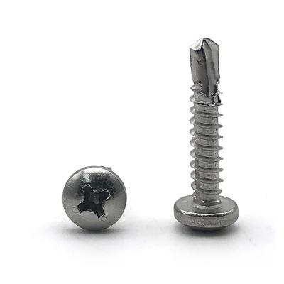 China Cheese Drilling Screw China Screw Manufacturer Stainless Steel 410 Pan Head Self Drilling Screw For Roof for sale