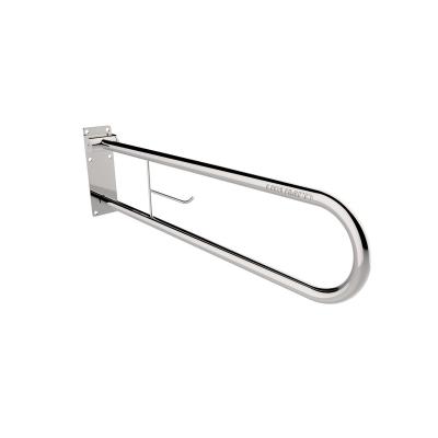 China Modern 304 Stainless Steel Flip Up Grab Bar With Backing Paper Polish 143xFH for sale