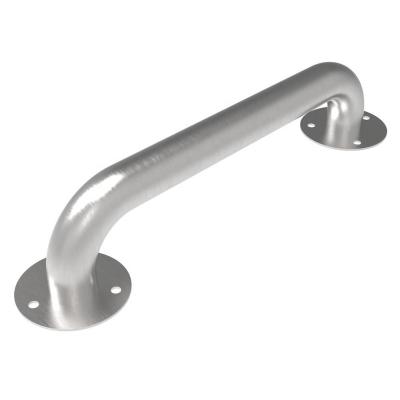 China SS 304 Stainless Steel Modern Toilet Exposed Flange Brushed Straight Handicap Grab Bar For Bathroom for sale