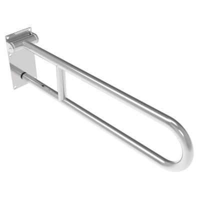 China Traditional ADA Stainless Steel Handicap Folding Handrail Disabled Grab Bar for sale